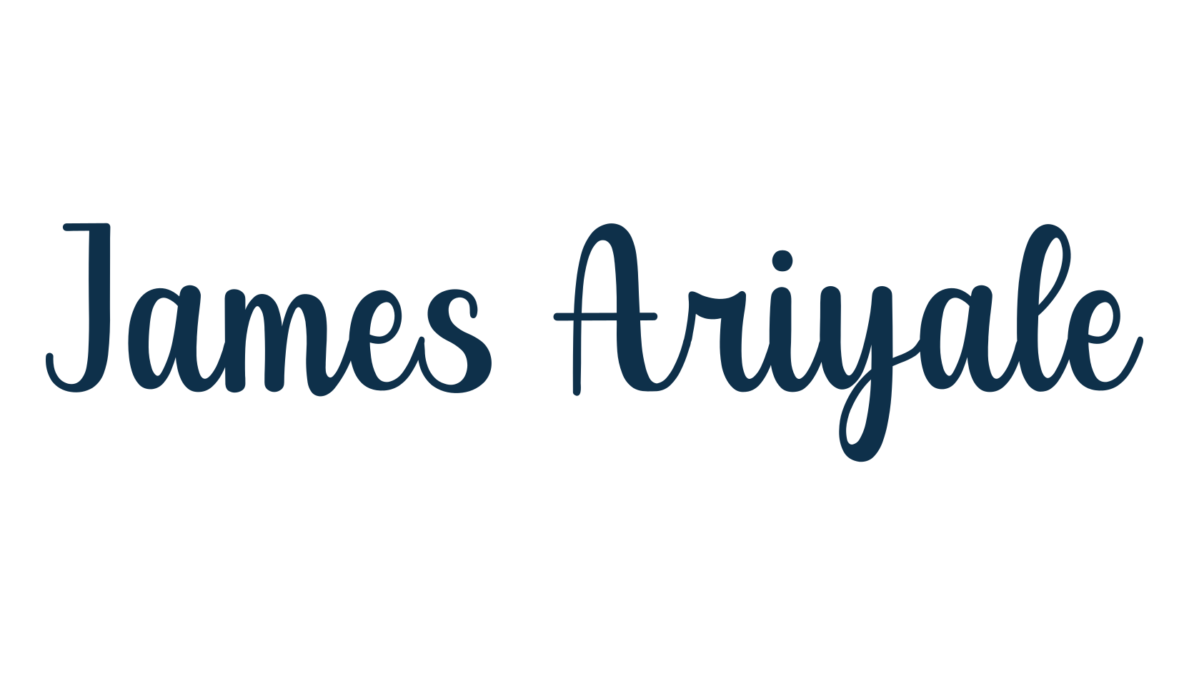 James Ariyale, fancy various decorative script calligraphy font preview