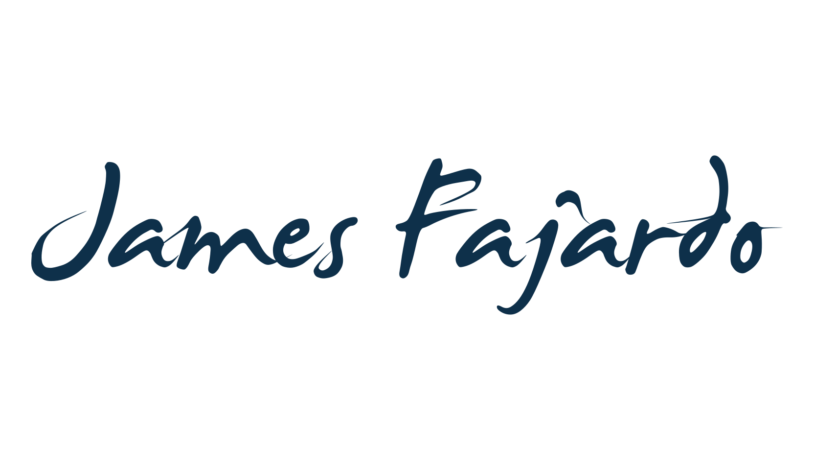 James Fajardo, script handwritten fancy decorative calligraphy font preview