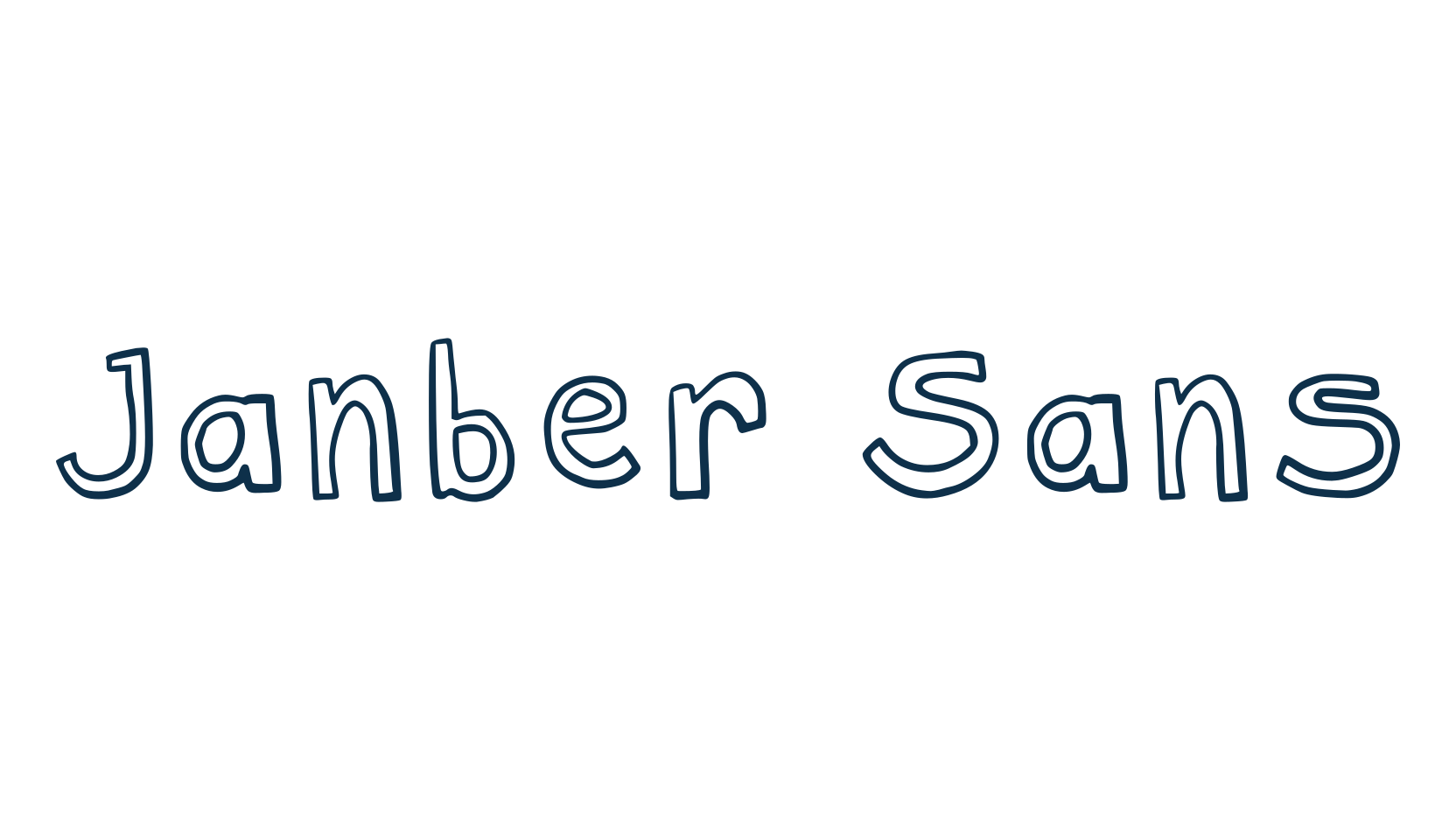 Janber Sans, display market font preview