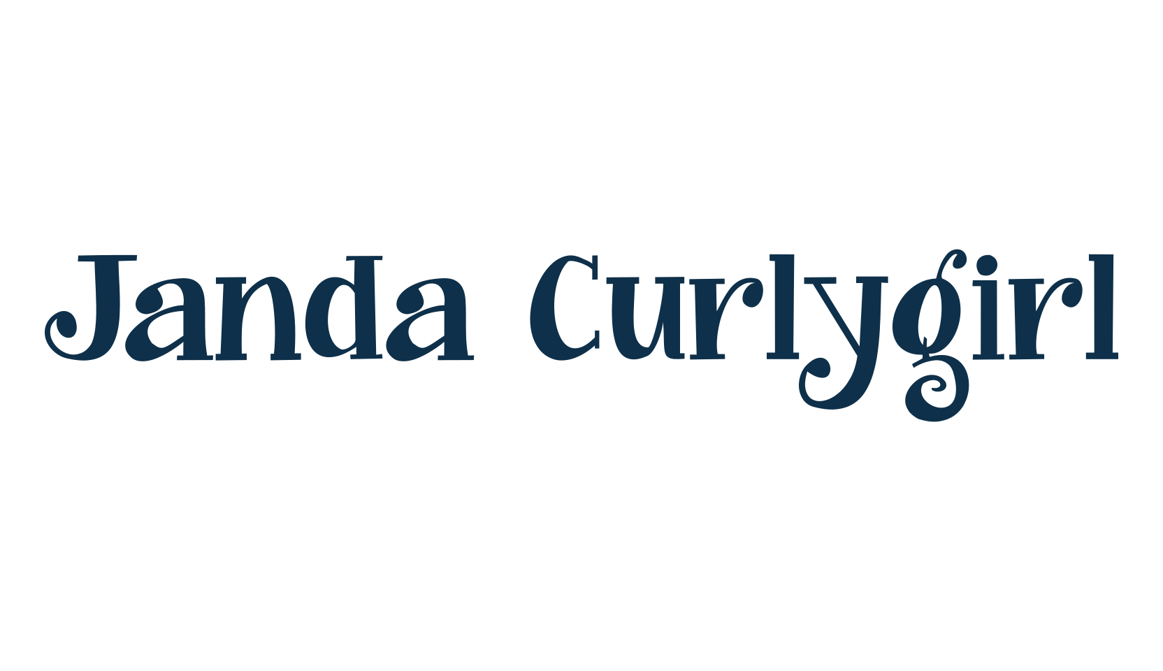 Janda Curlygirl, curly font preview