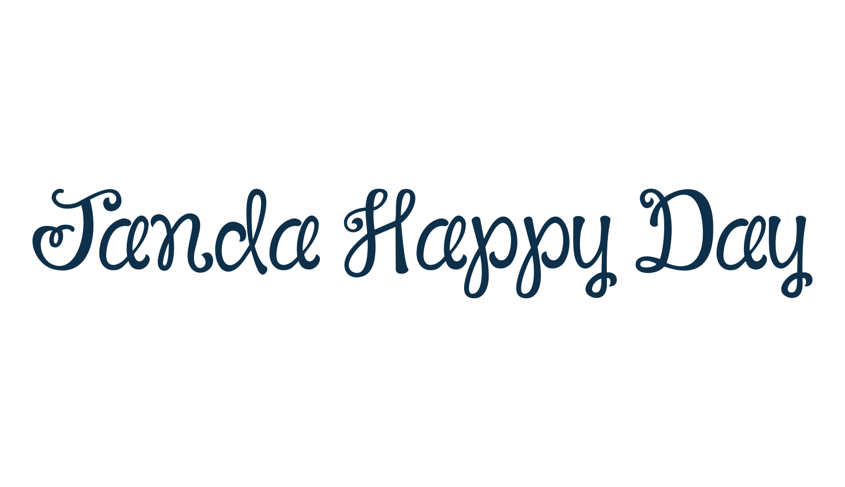 Janda Happy Day, fancy curly decorative font preview