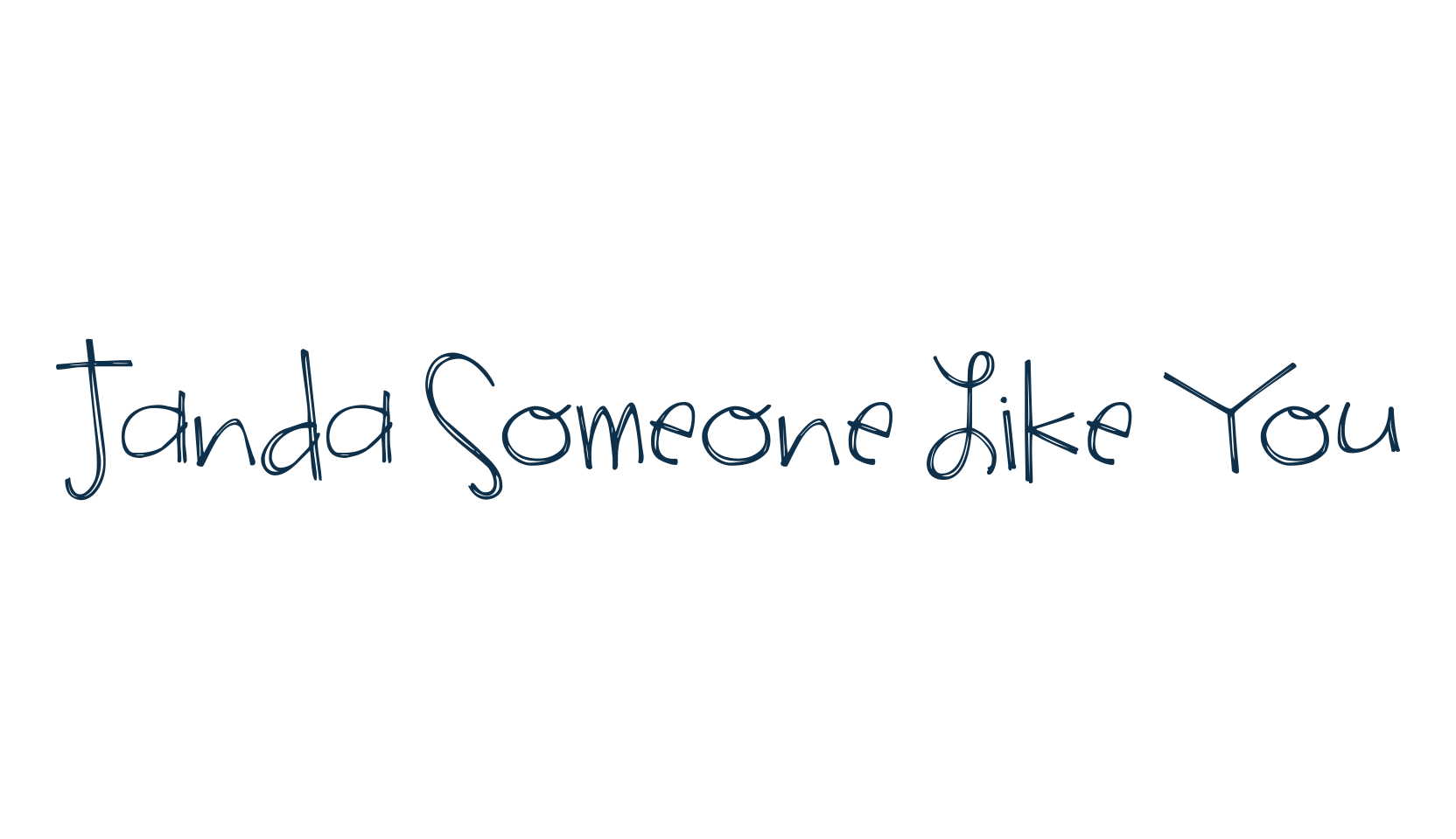 Janda Someone Like You, fancy decorative font preview