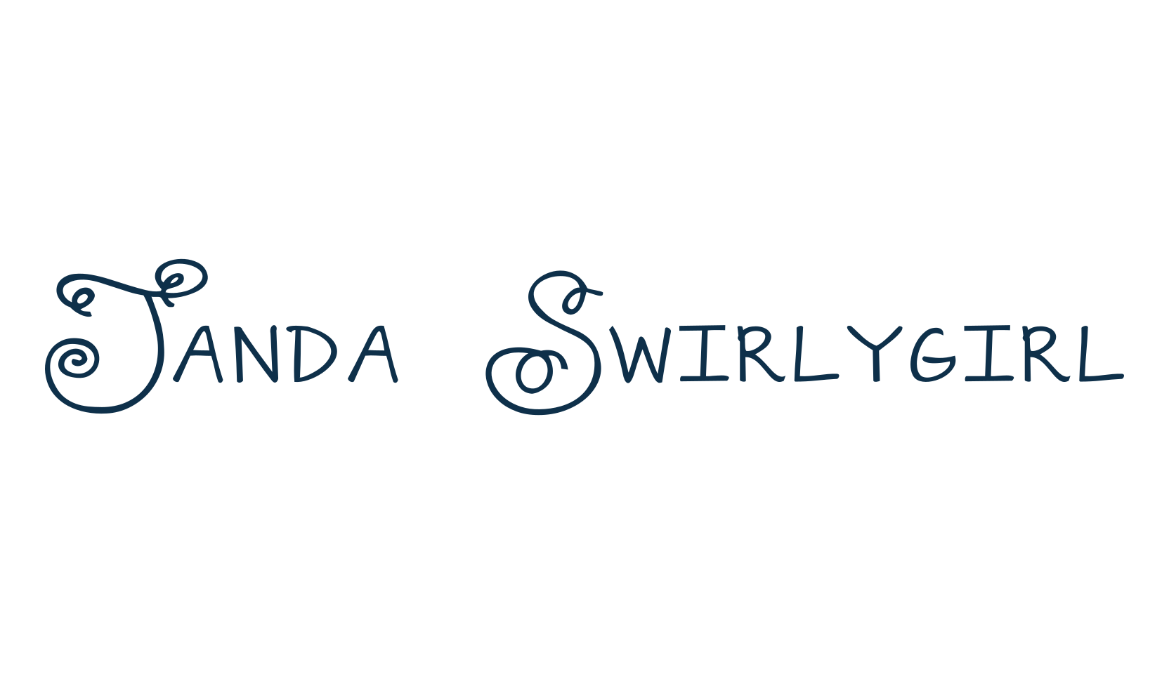 Janda Swirlygirl, fancy curly decorative font preview