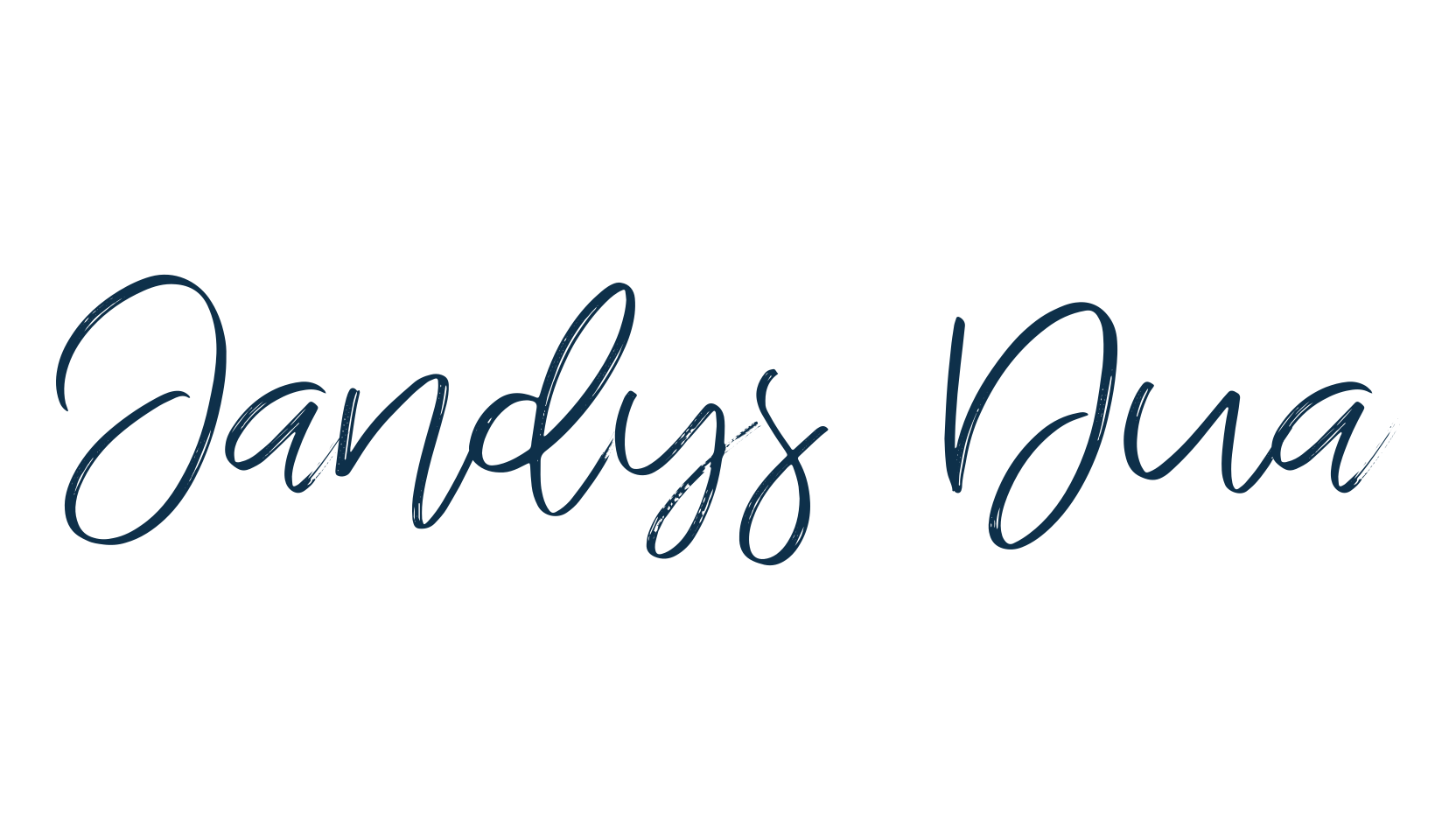 Jandys Dua, script handwritten fancy decorative calligraphy font preview