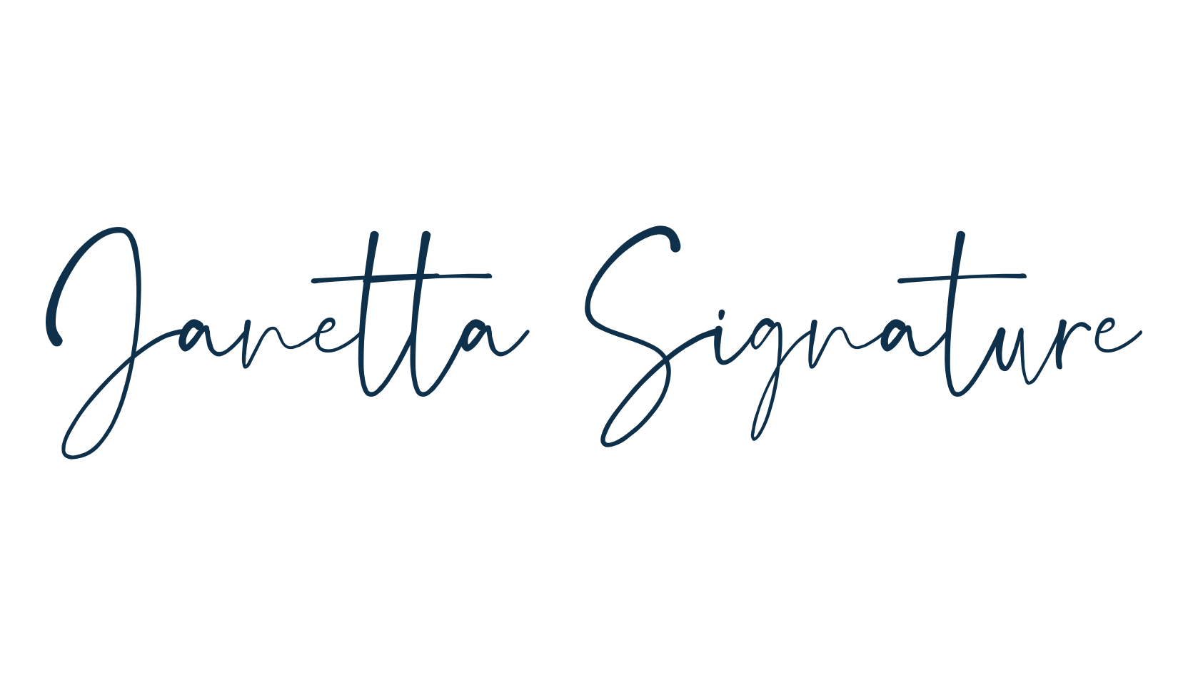Janetta Signature, handwriting font preview