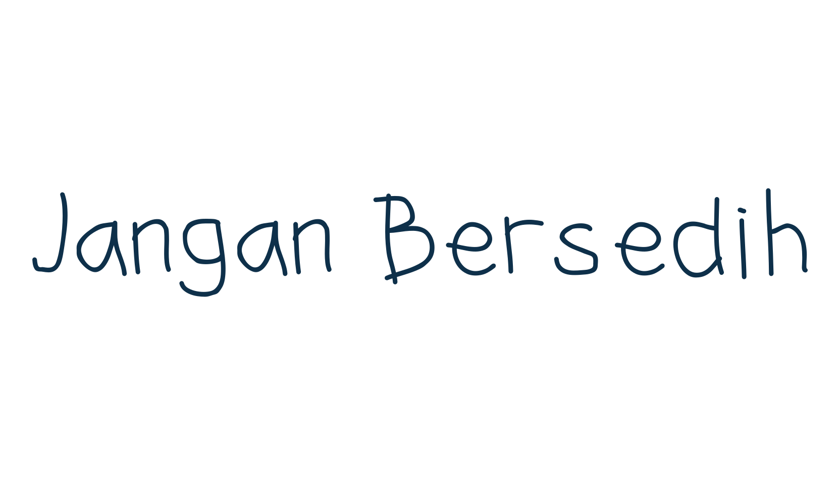 Jangan Bersedih, script handwritten fancy decorative calligraphy font preview