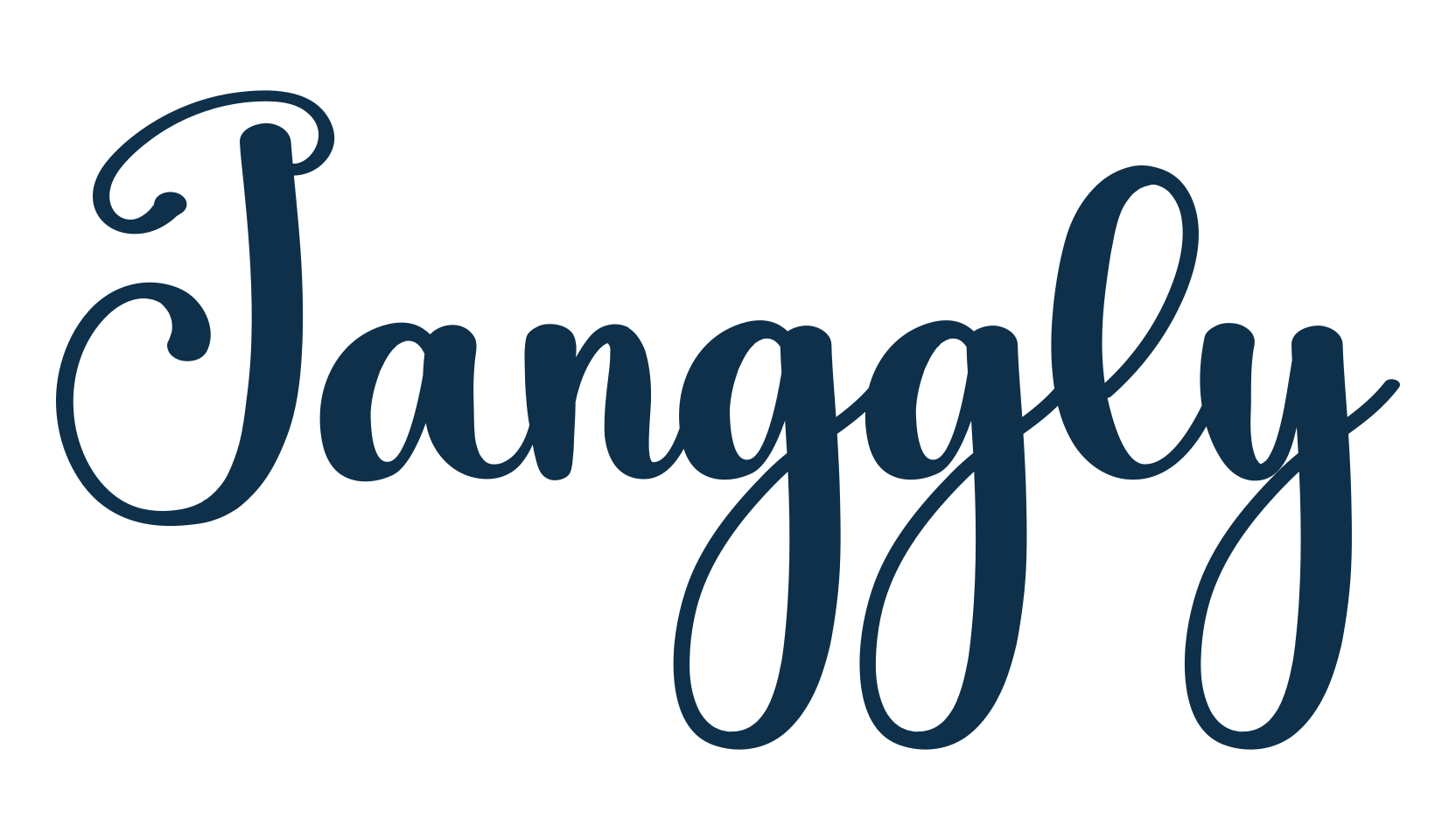Janggly, calligraphy font preview