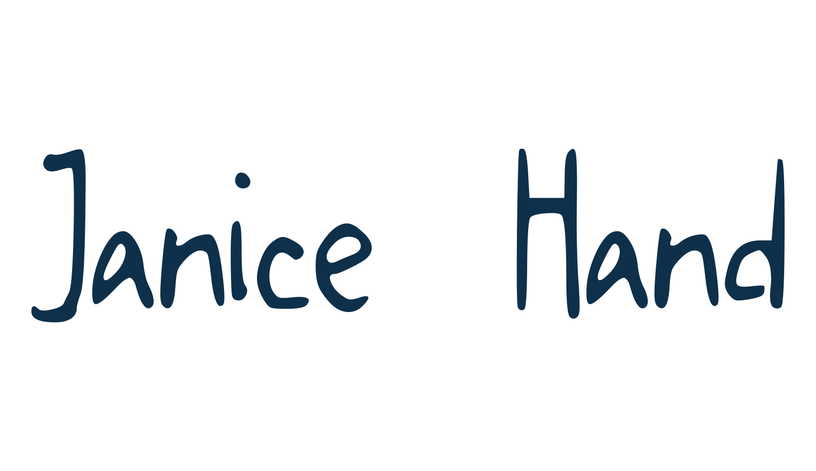 Janice Hand, script handwritten fancy decorative calligraphy font preview