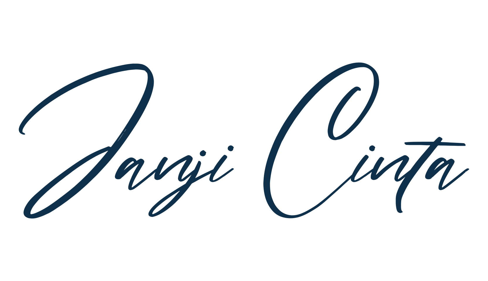 Janji Cinta, handwriting font preview