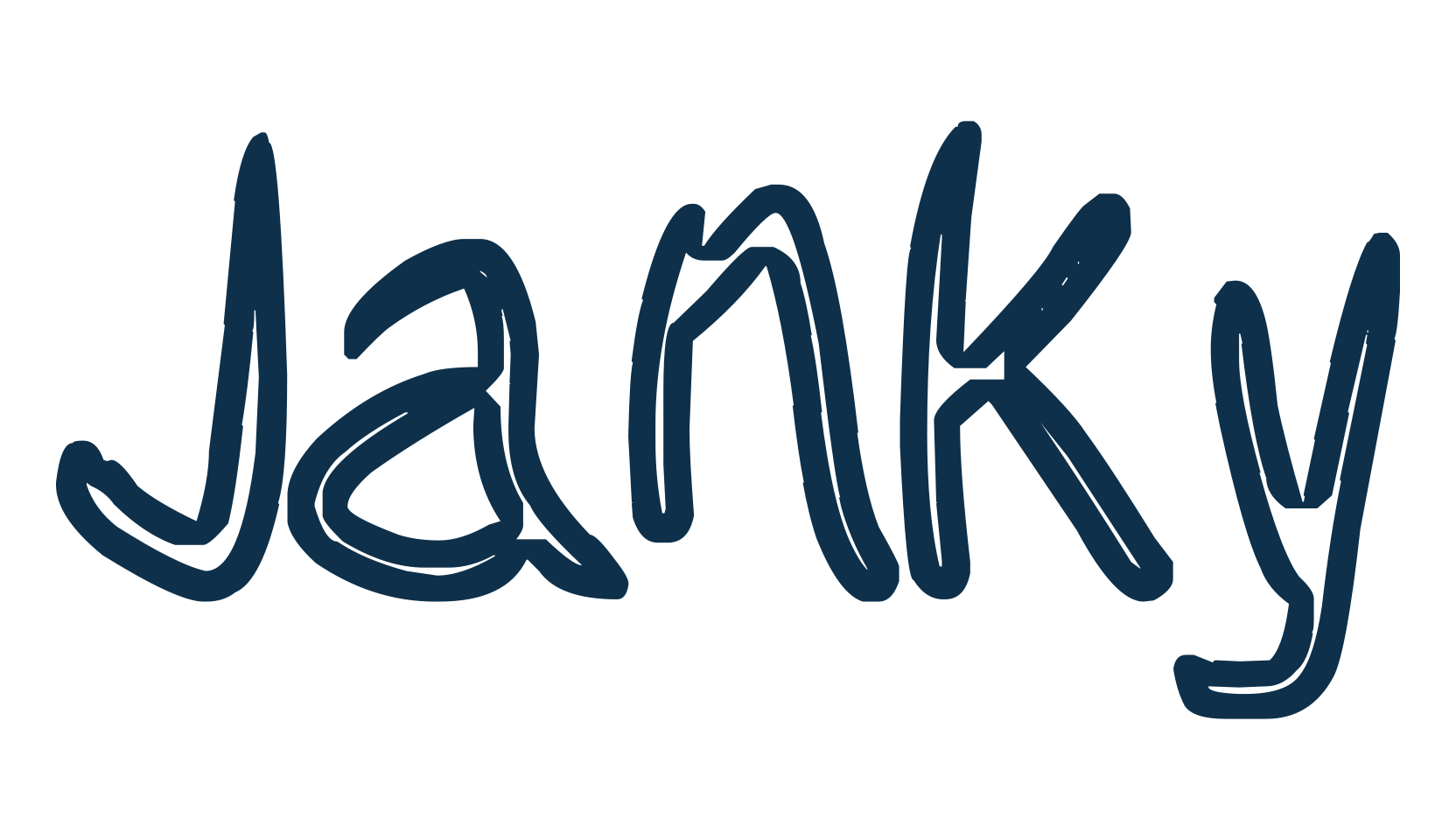 Janky, various font preview
