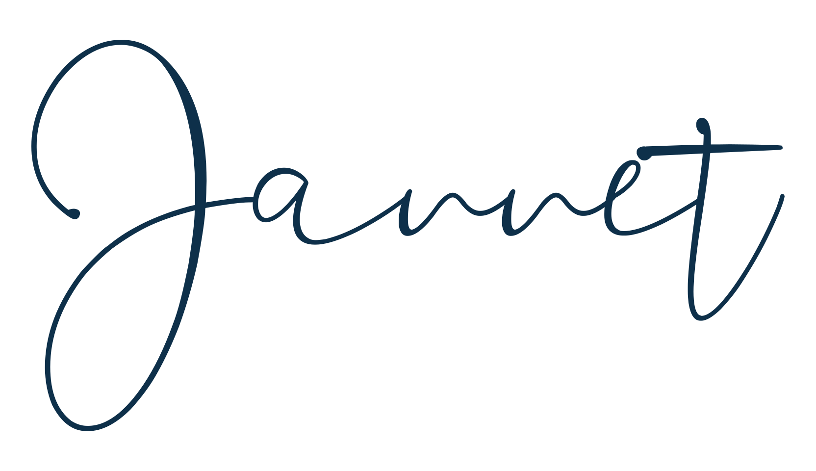 Jannet, calligraphy font preview