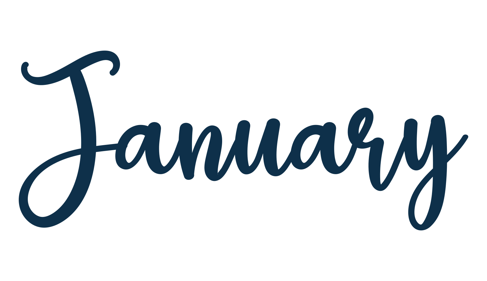 January (january-3), display market font preview