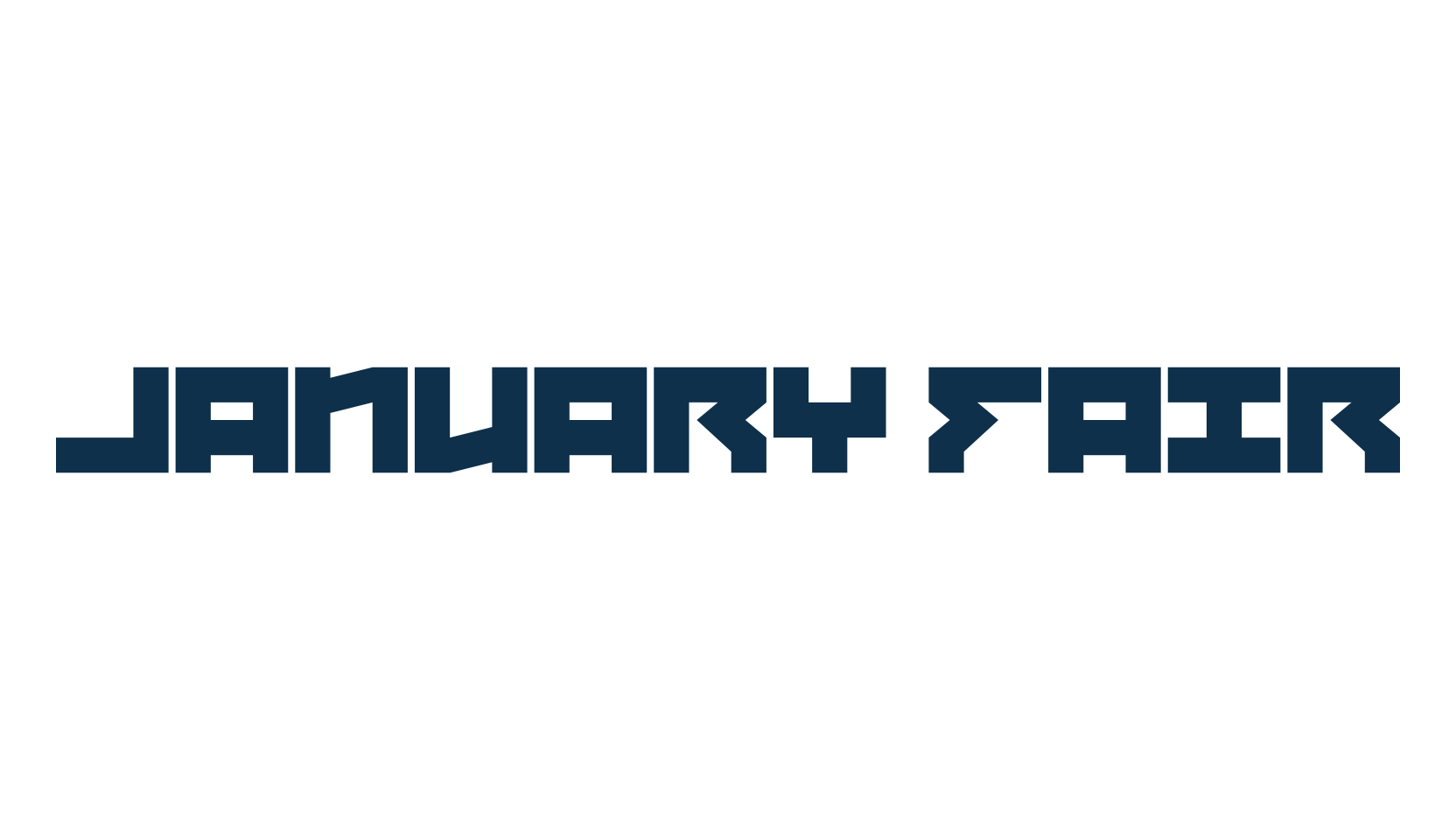 January Fair, fancy various techno sci-fi font preview
