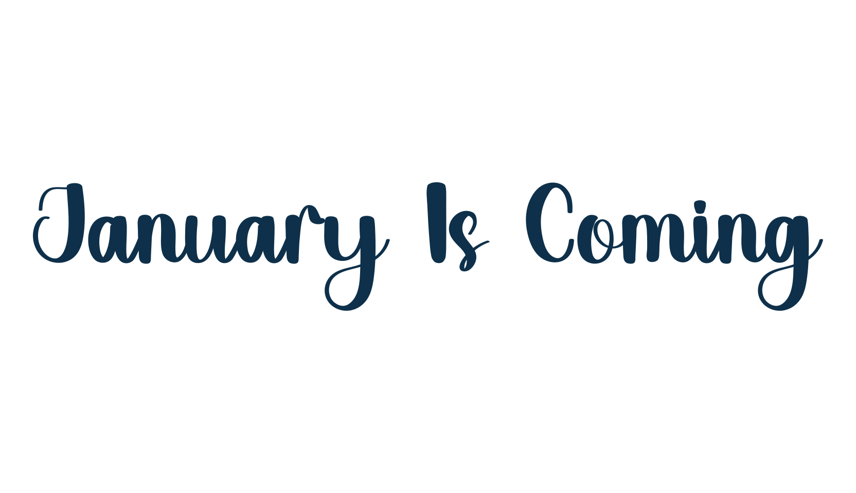 January Is Coming, fancy decorative font preview