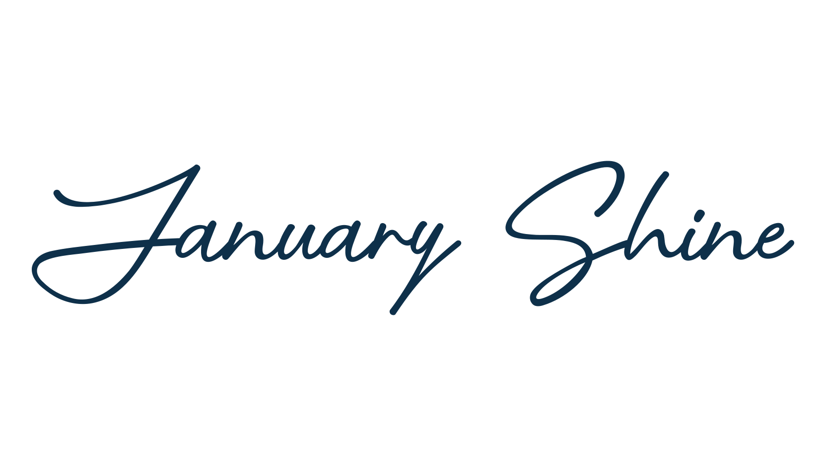 January Shine, script handwritten fancy decorative calligraphy font preview