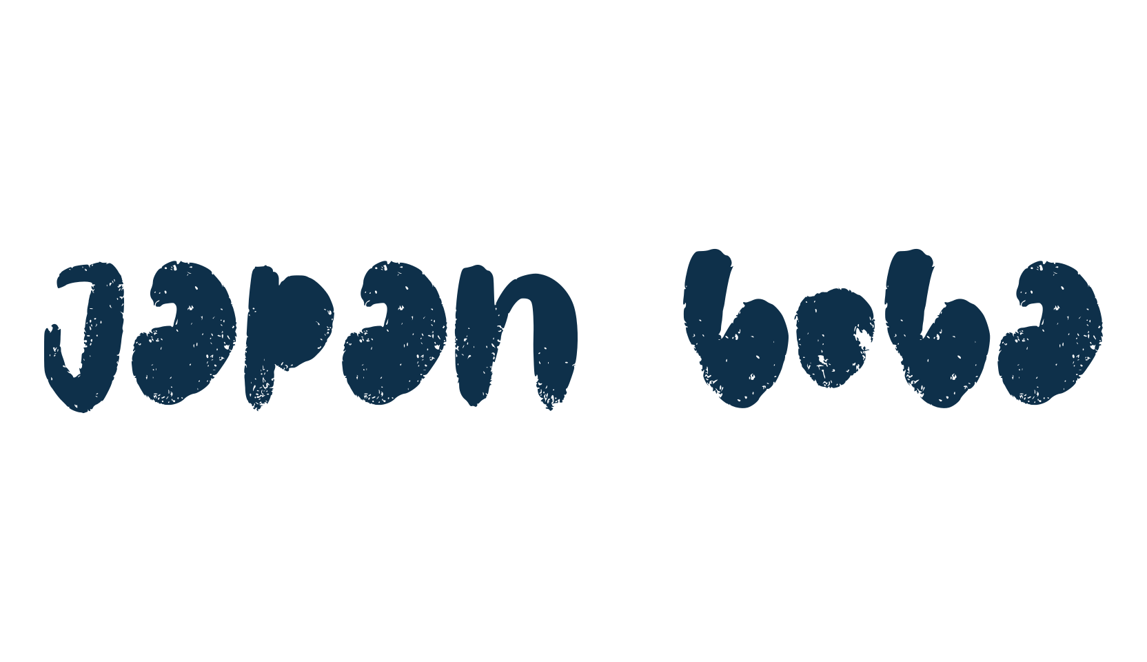 Japan Boba, script brush fancy decorative calligraphy font preview