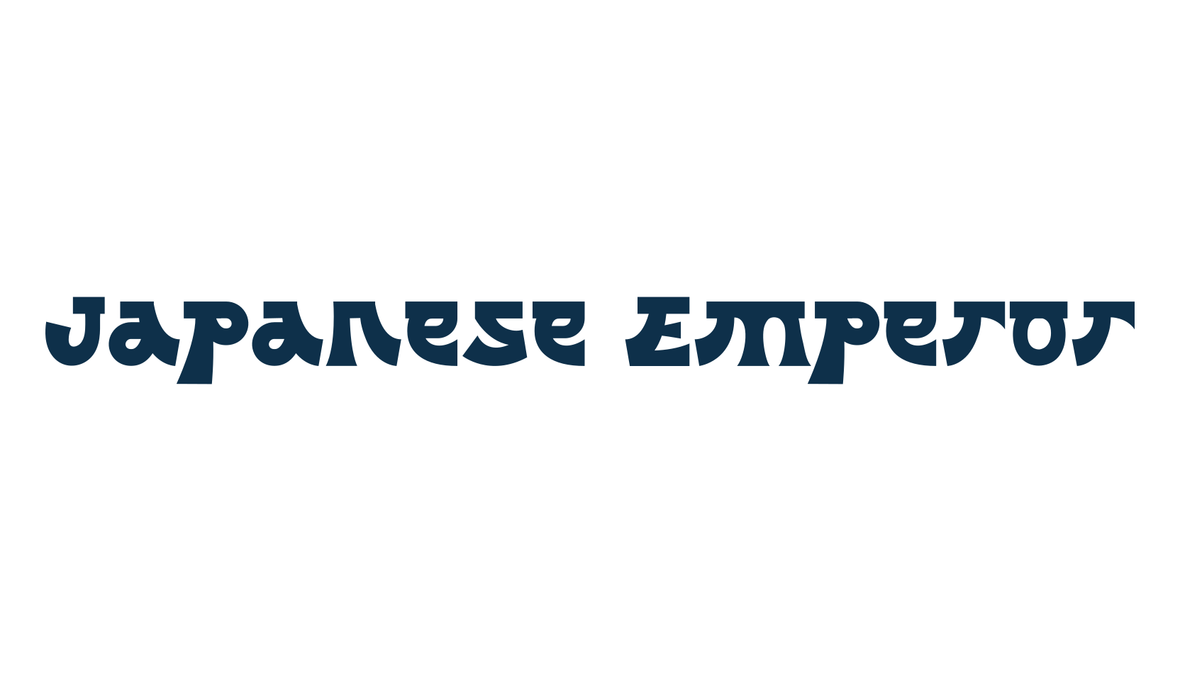 Japanese Emperor, foreign look chinese, jpn font preview