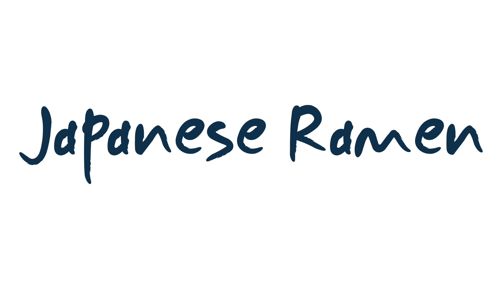 Japanese Ramen, script brush fancy decorative calligraphy font preview