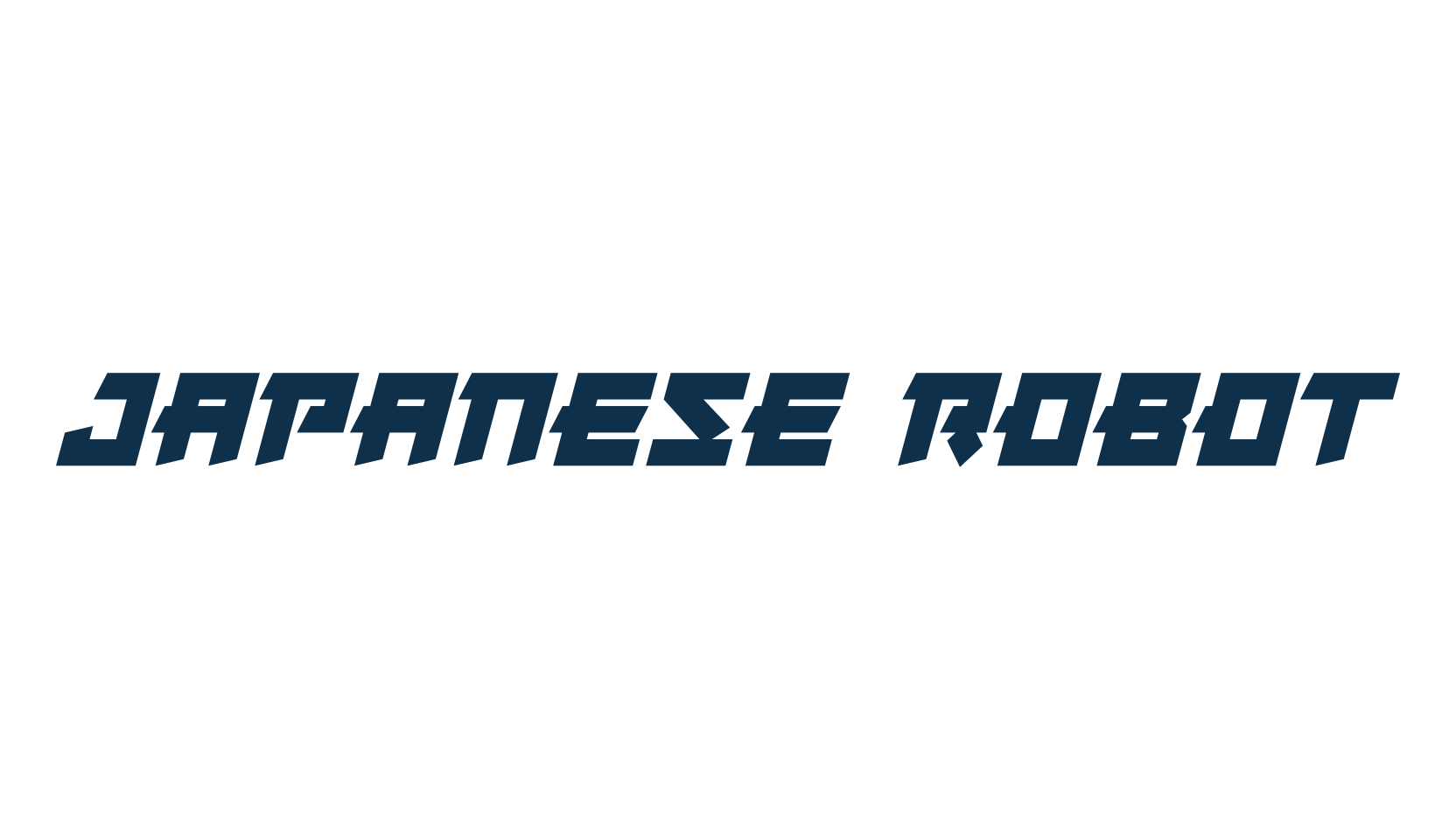 Japanese Robot, foreign look chinese, jpn font preview