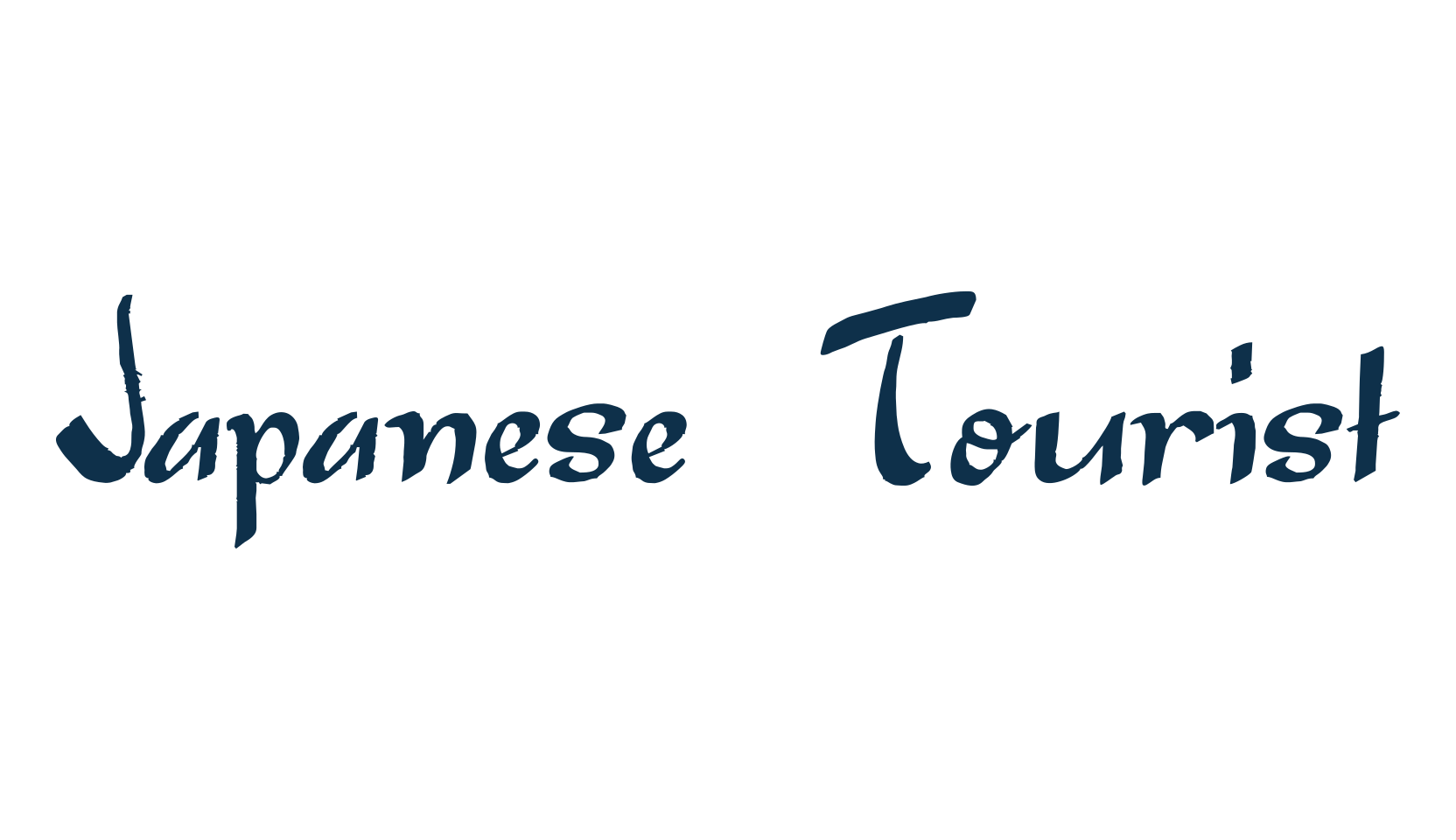 Japanese Tourist, fancy various decorative script calligraphy font preview