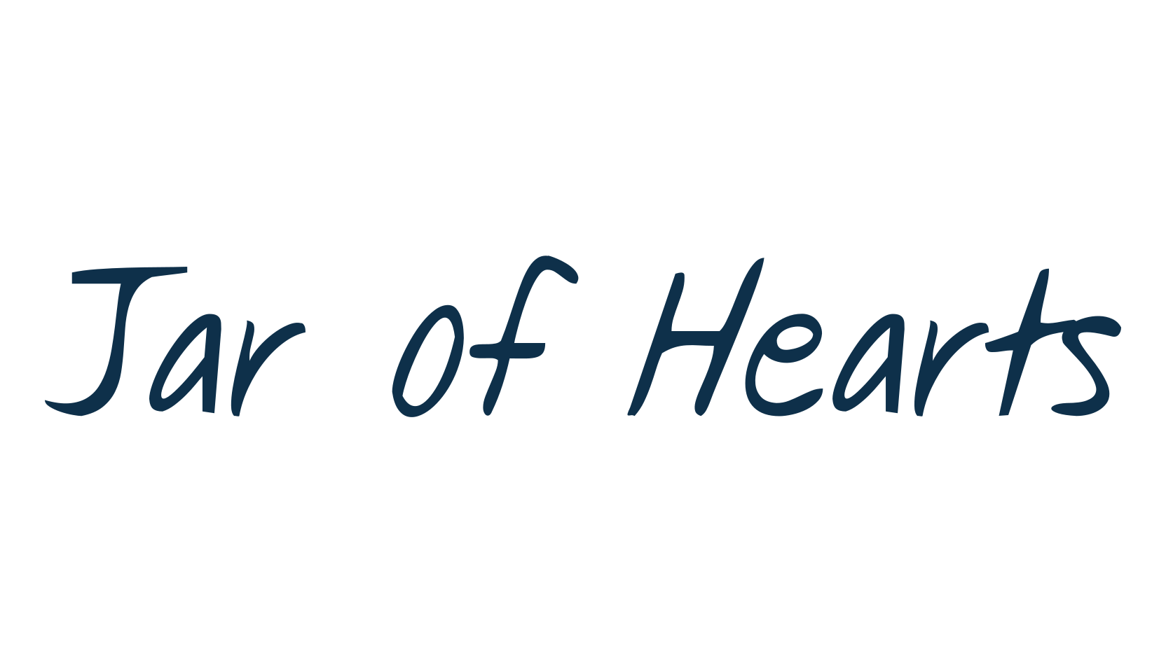 Jar of Hearts, handwriting font preview