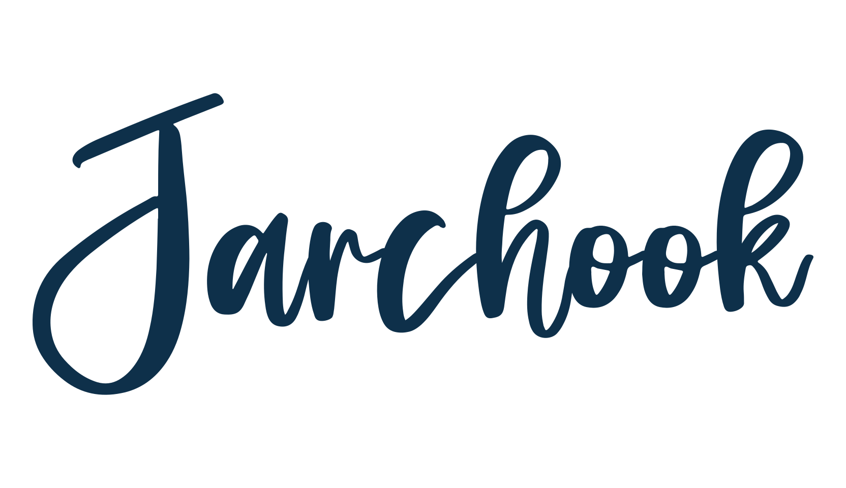 Jarchook, script handwritten fancy decorative calligraphy font preview