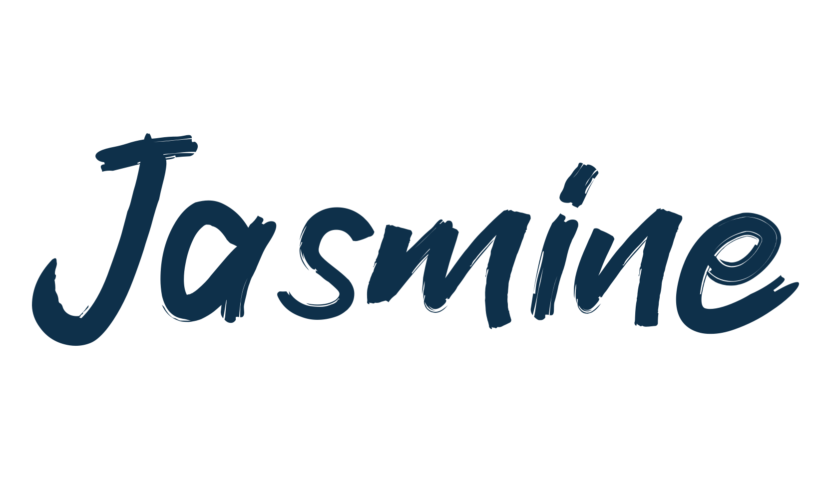 Jasmine (jasmine-10), brush font preview