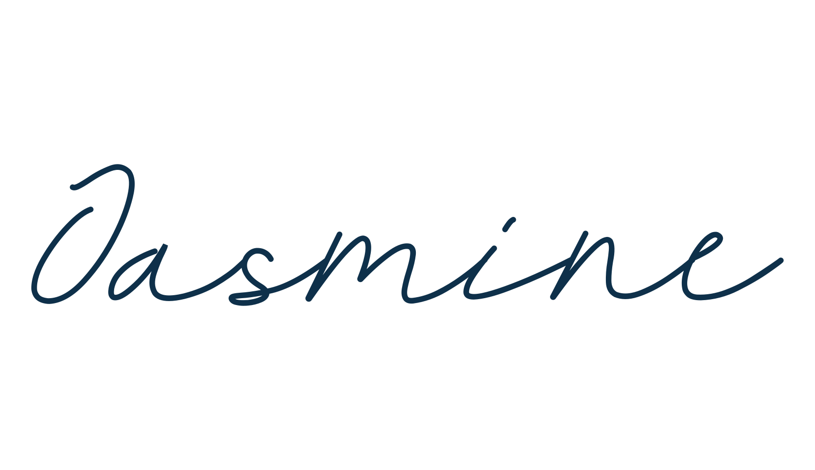 Jasmine (jasmine-8), handwriting font preview