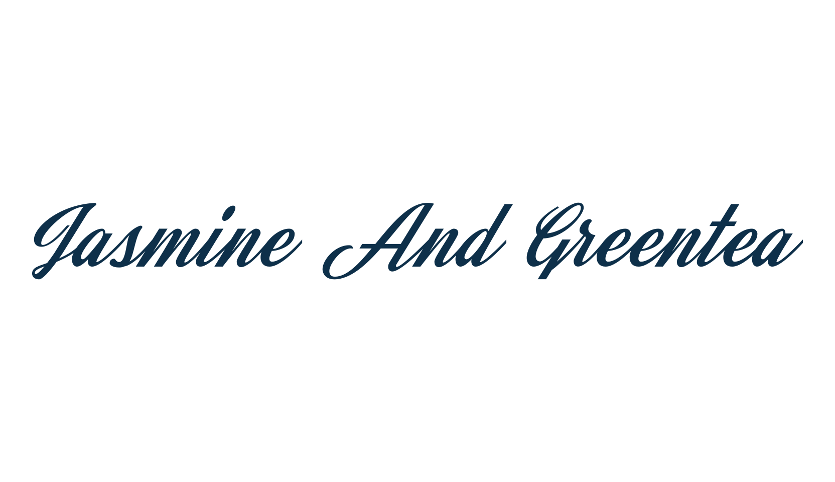 Jasmine And Greentea, script calligraphy fancy decorative font preview