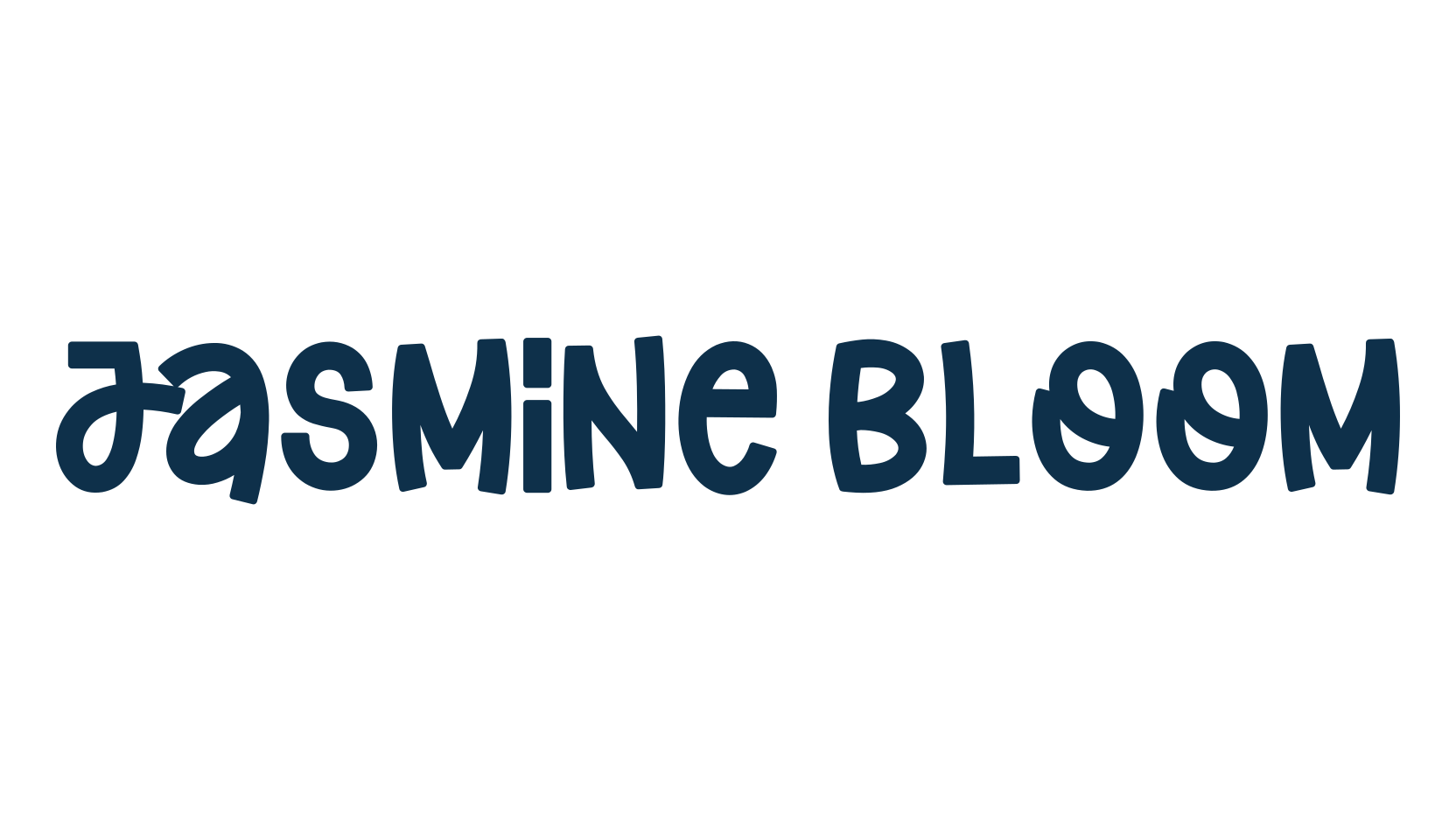 Jasmine Bloom, cartoon font preview