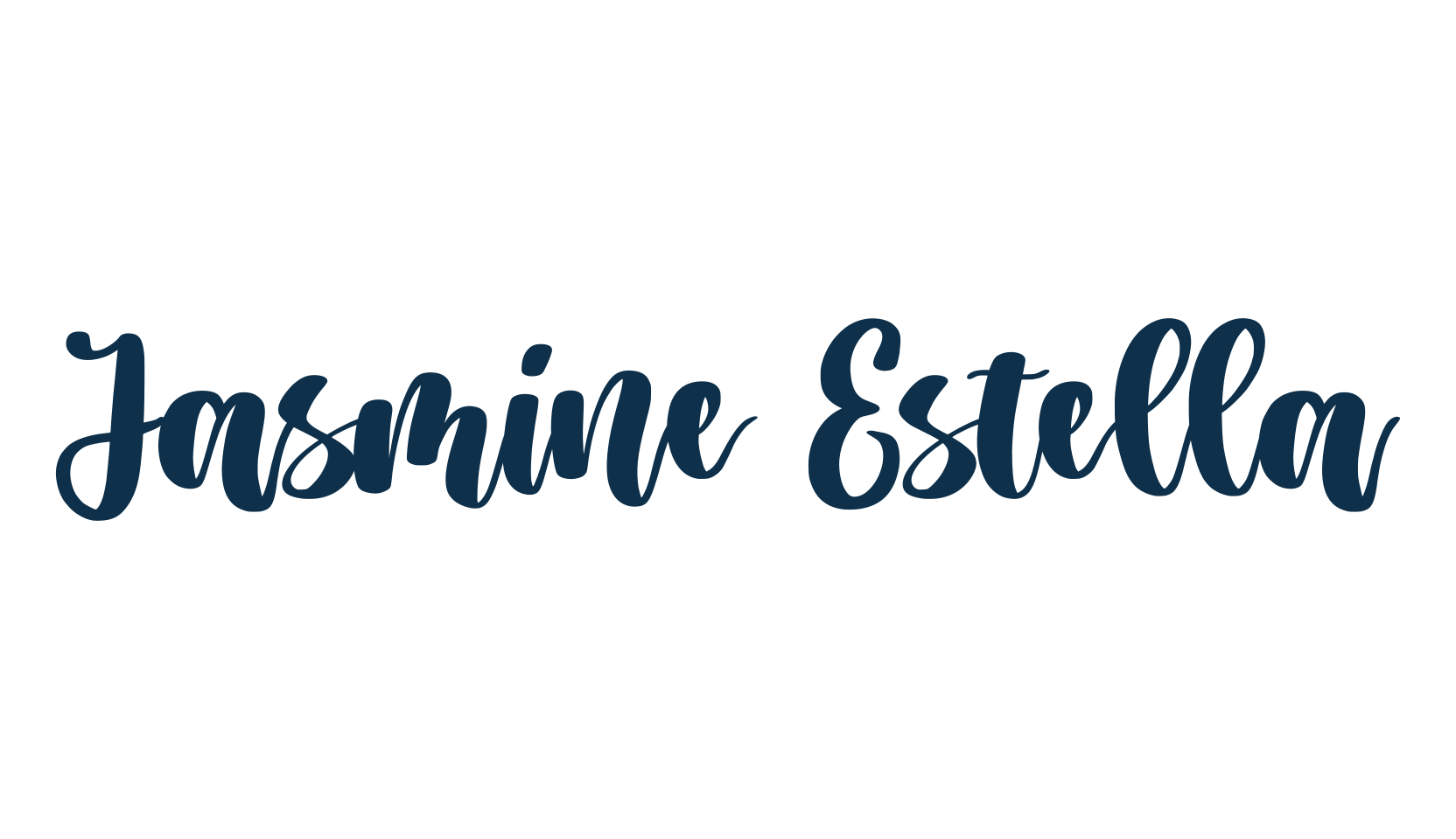 Jasmine Estella, fancy decorative font preview