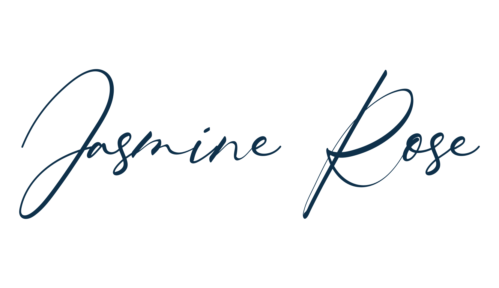 Jasmine Rose, handwriting font preview