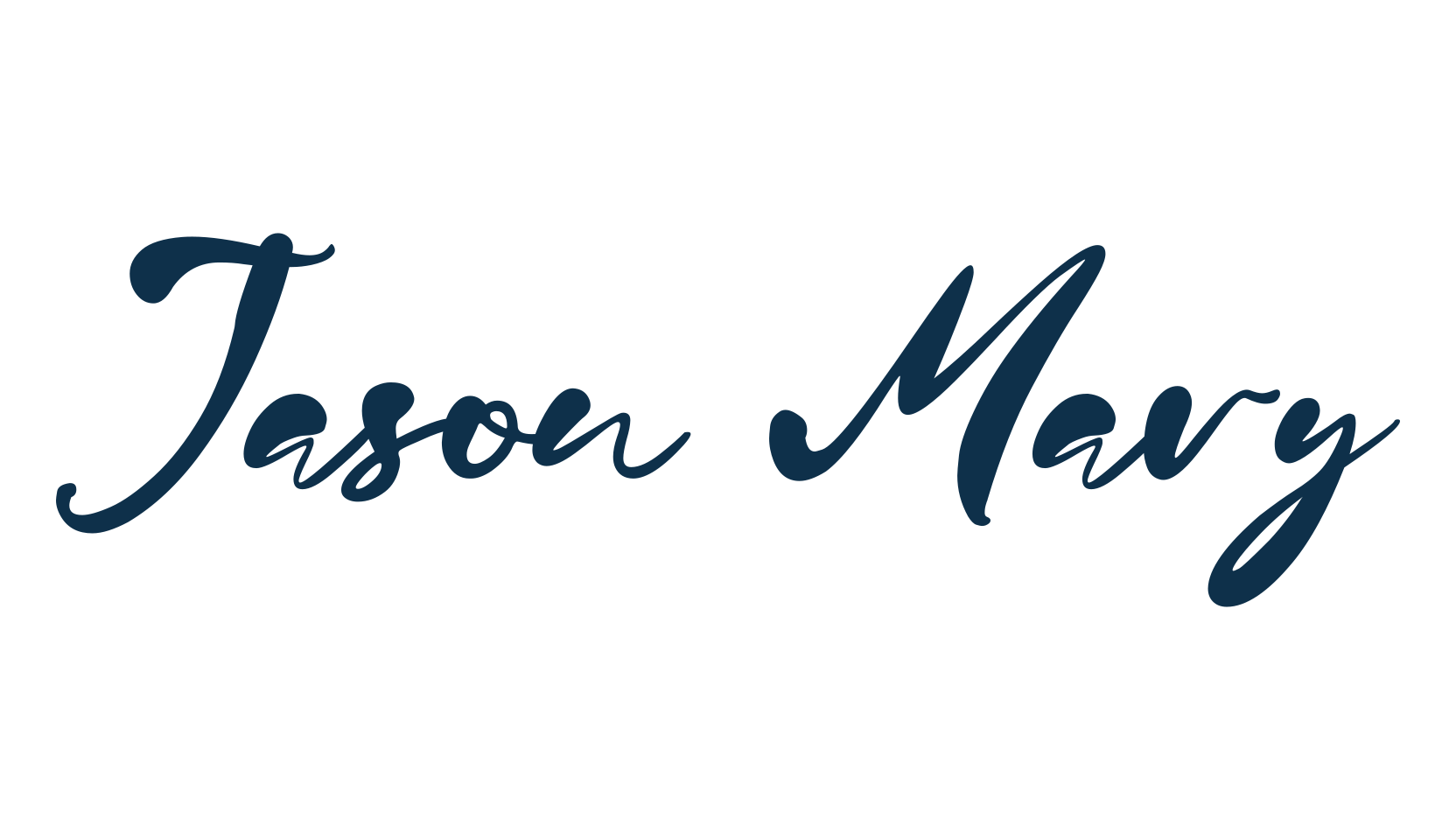 Jason Mary, calligraphy font preview