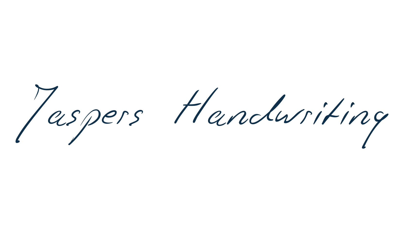 Jaspers Handwriting, handwriting font preview