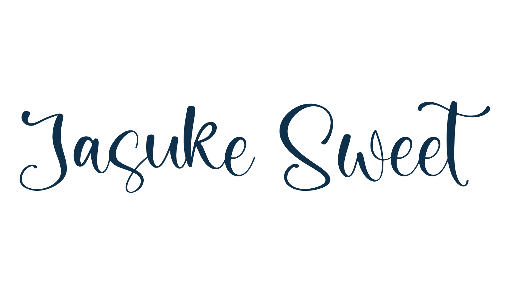 Jasuke Sweet, fancy decorative font preview