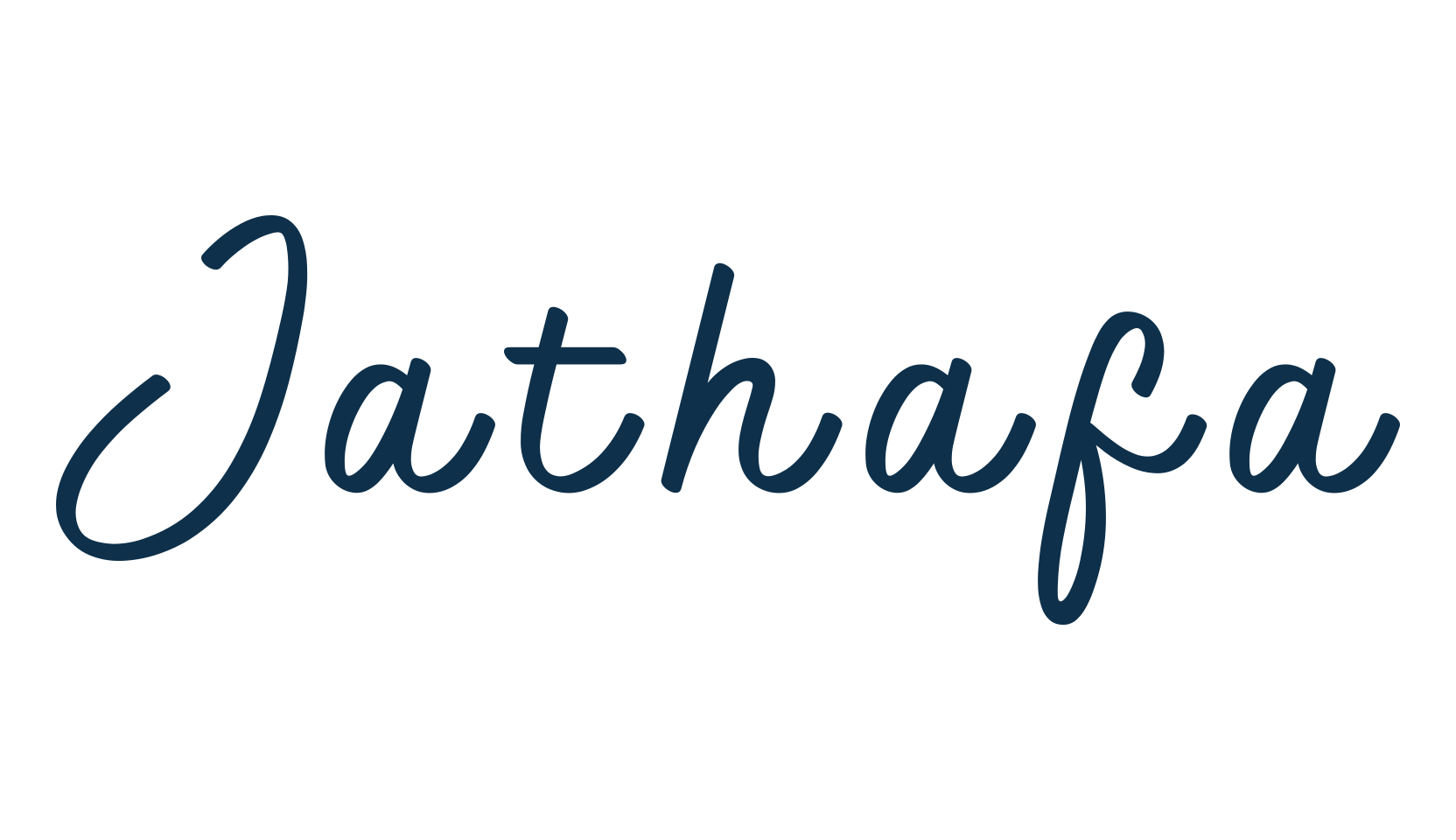 Jathafa, script handwritten fancy decorative calligraphy font preview