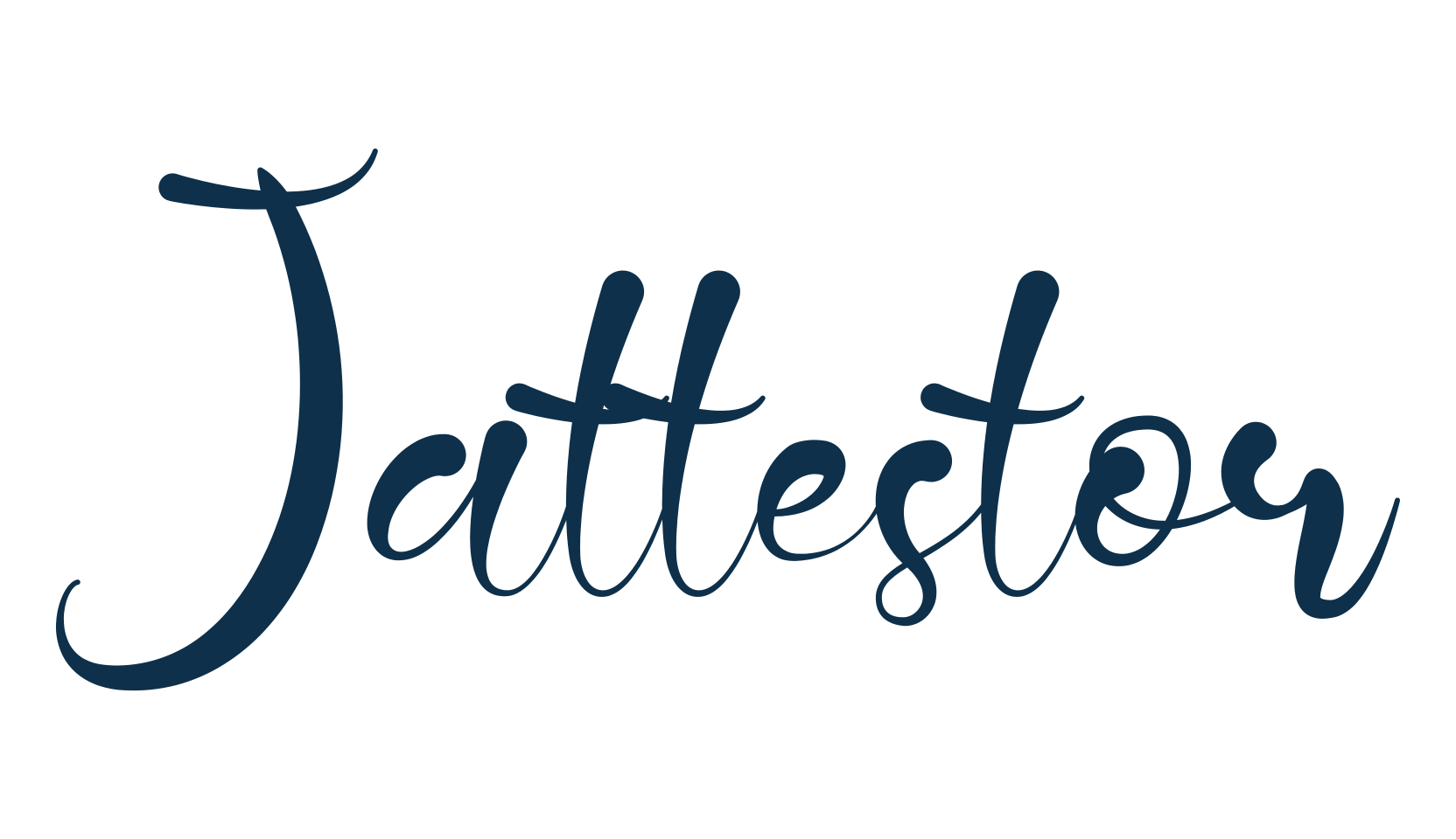 Jattestor, brush font preview