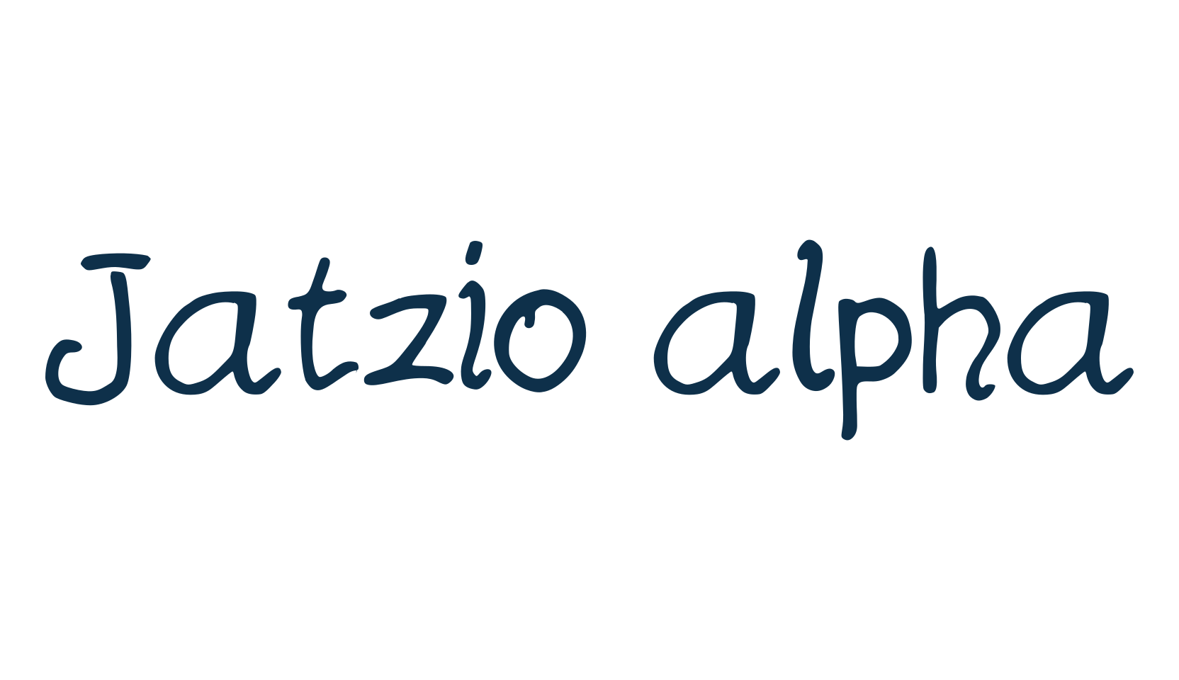 Jatzio alpha, script handwritten fancy decorative calligraphy font preview