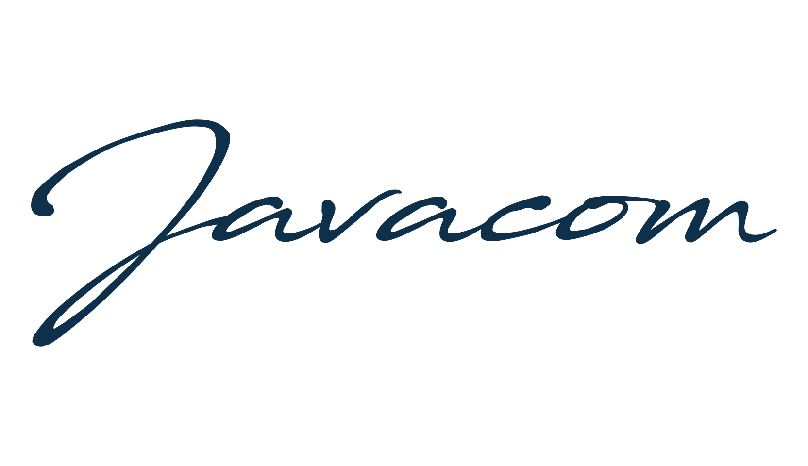Javacom, script handwritten fancy decorative calligraphy font preview