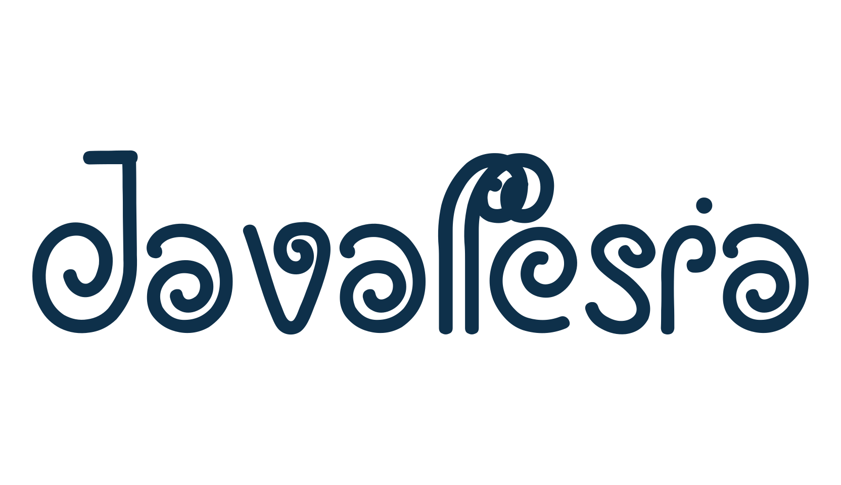 Javallesia, fancy curly decorative font preview
