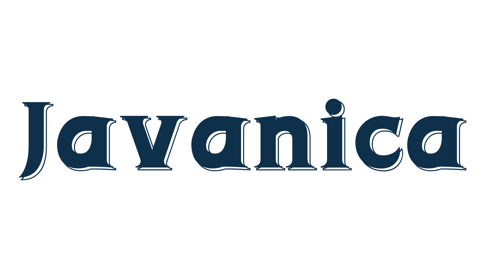 Javanica, retro font preview