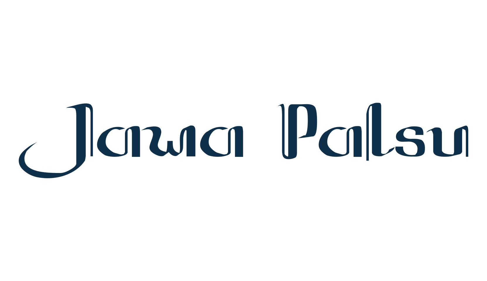 Jawa Palsu, various font preview
