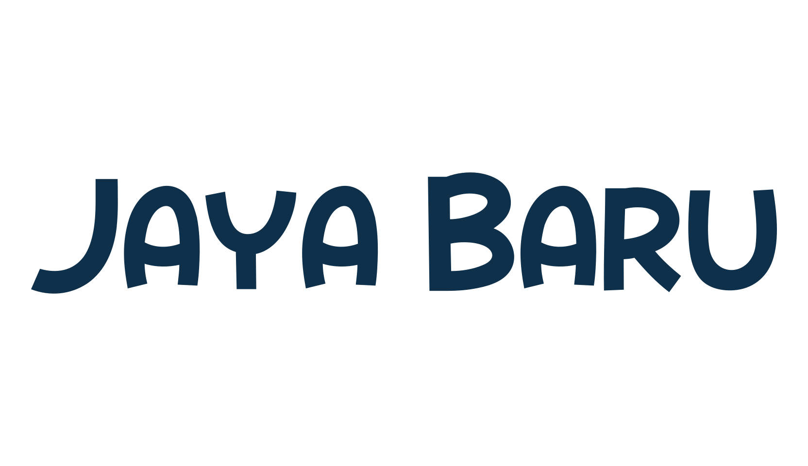 Jaya Baru, fancy cartoon decorative font preview