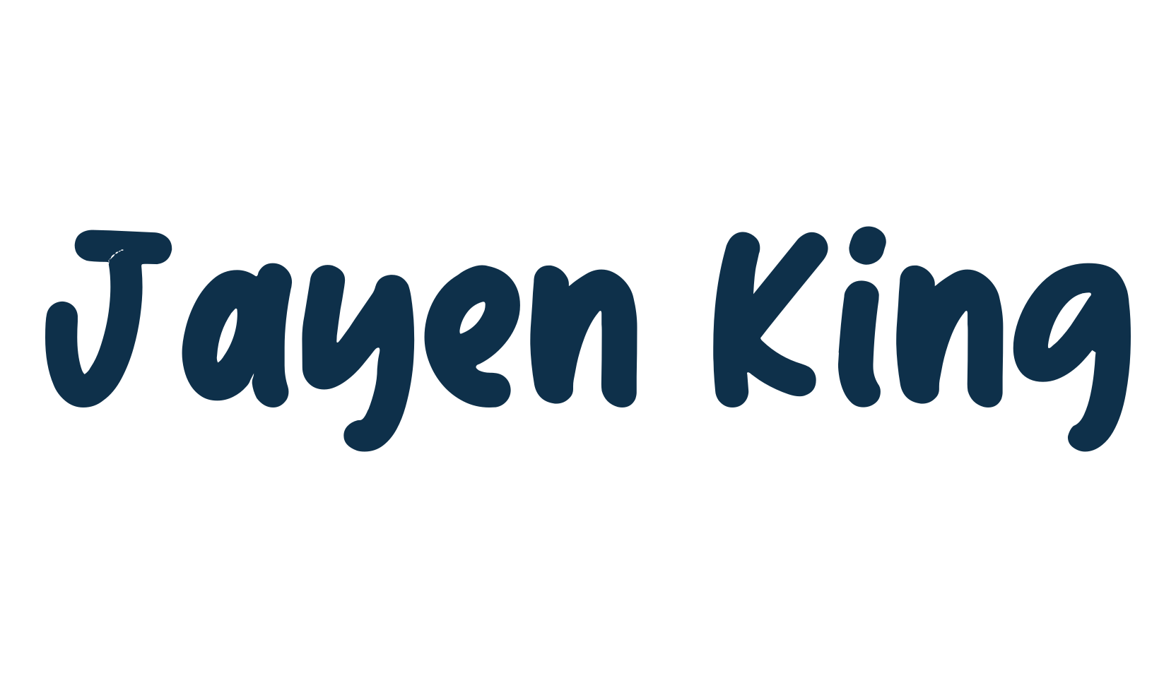 Jayen King, handwriting font preview