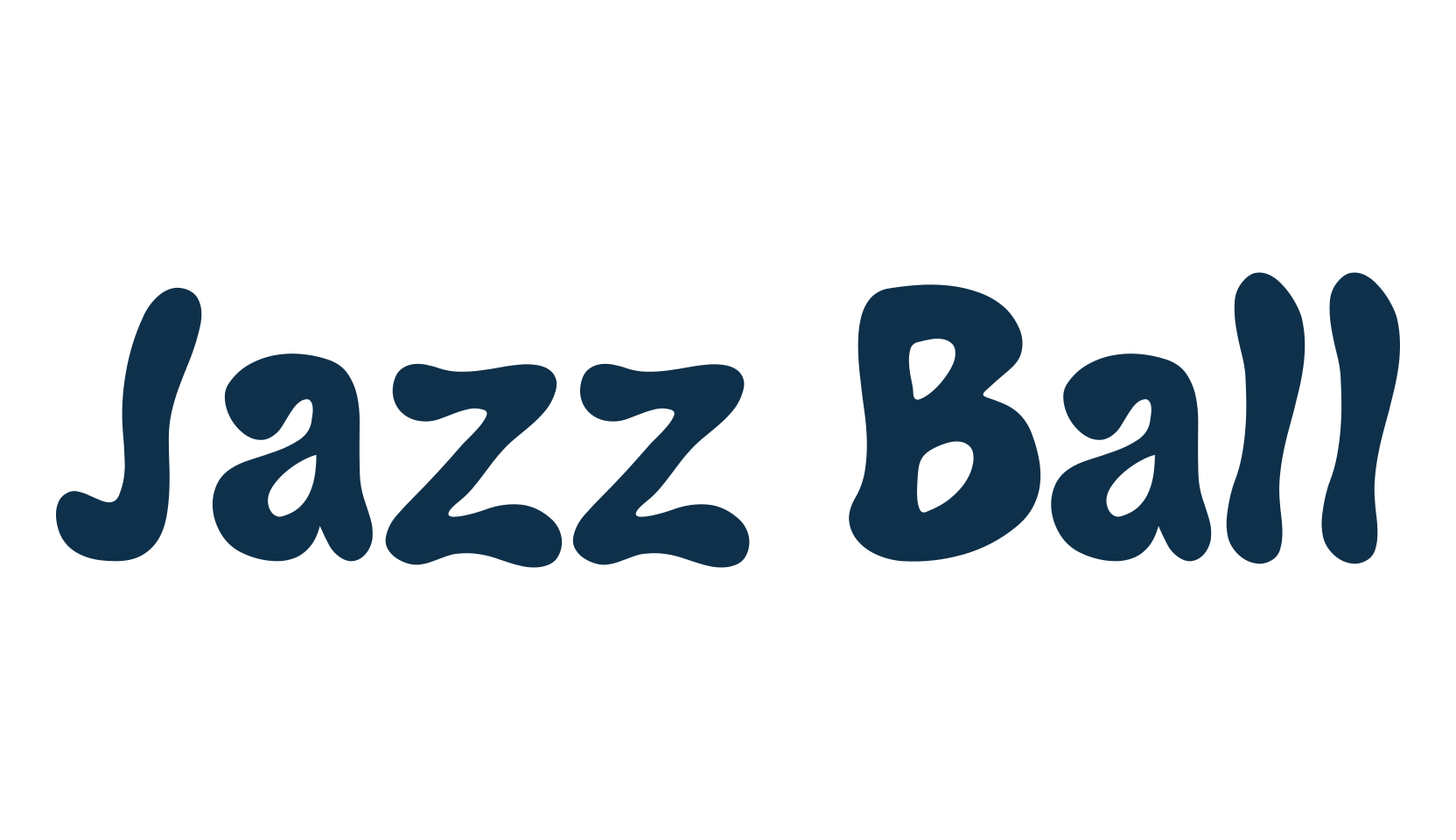 Jazz Ball, fancy groovy decorative font preview