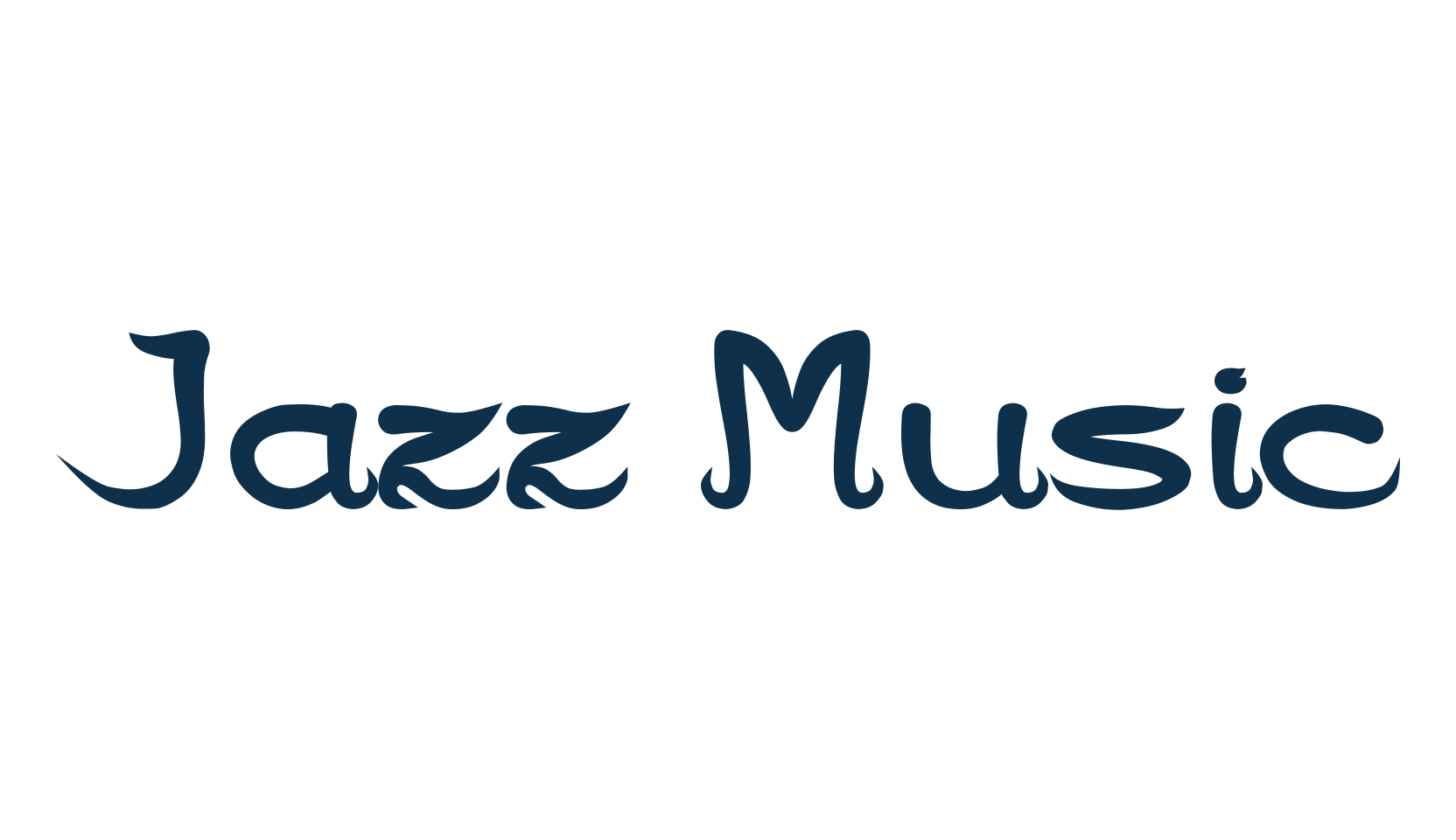 Jazz Music, fancy various decorative script calligraphy font preview