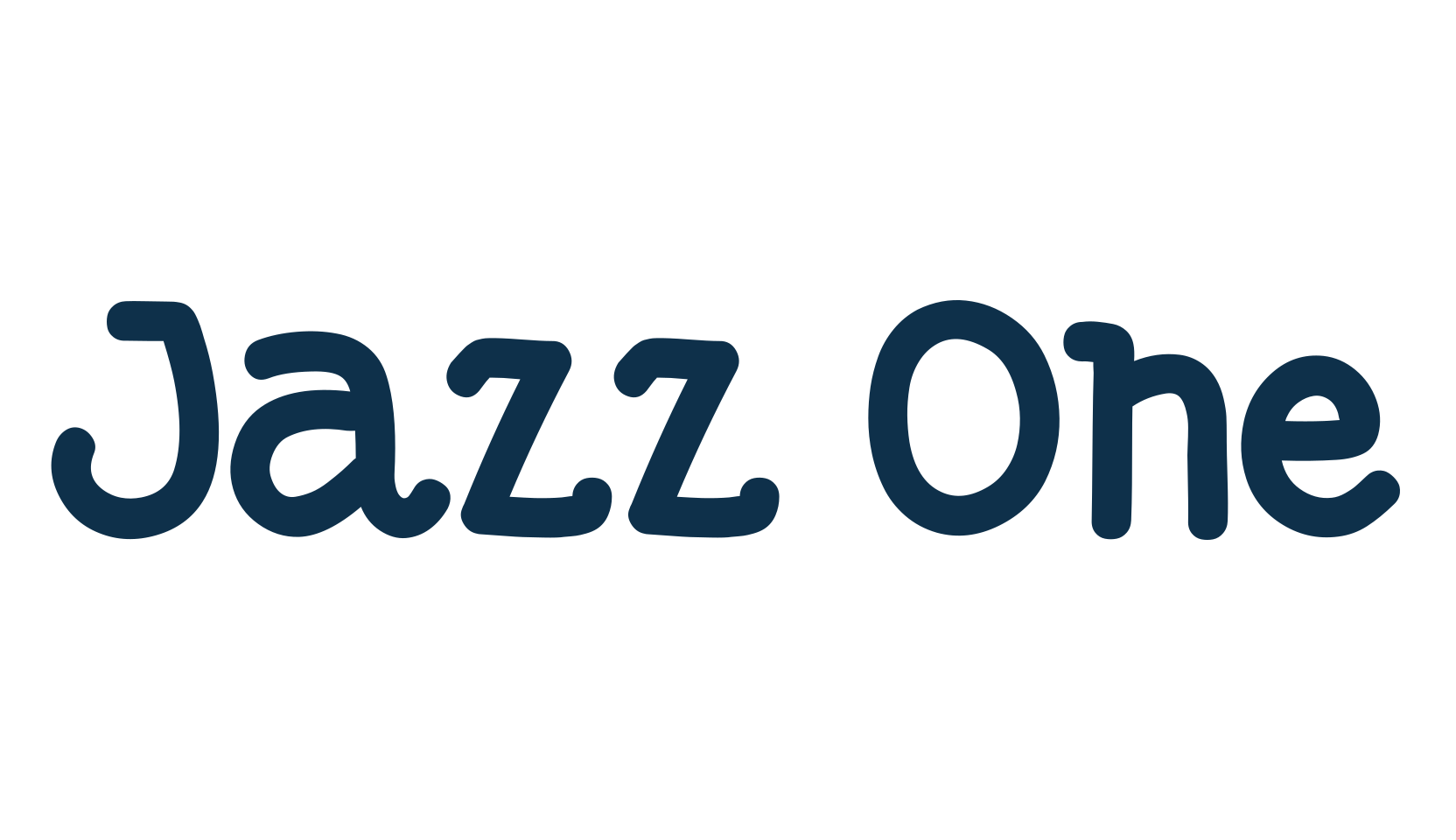 Jazz One, various font preview