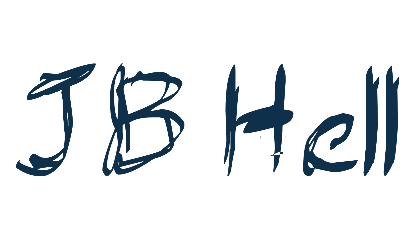 JB Hell, trash font preview