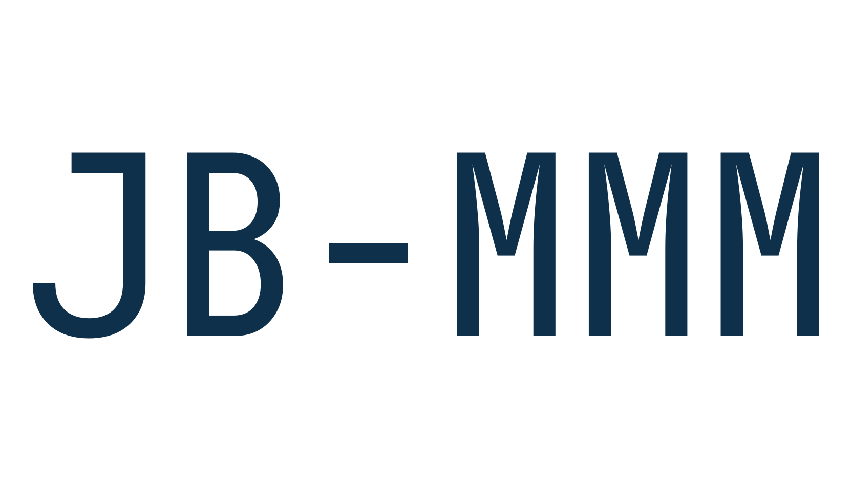 JB-MMM, fixed width font preview