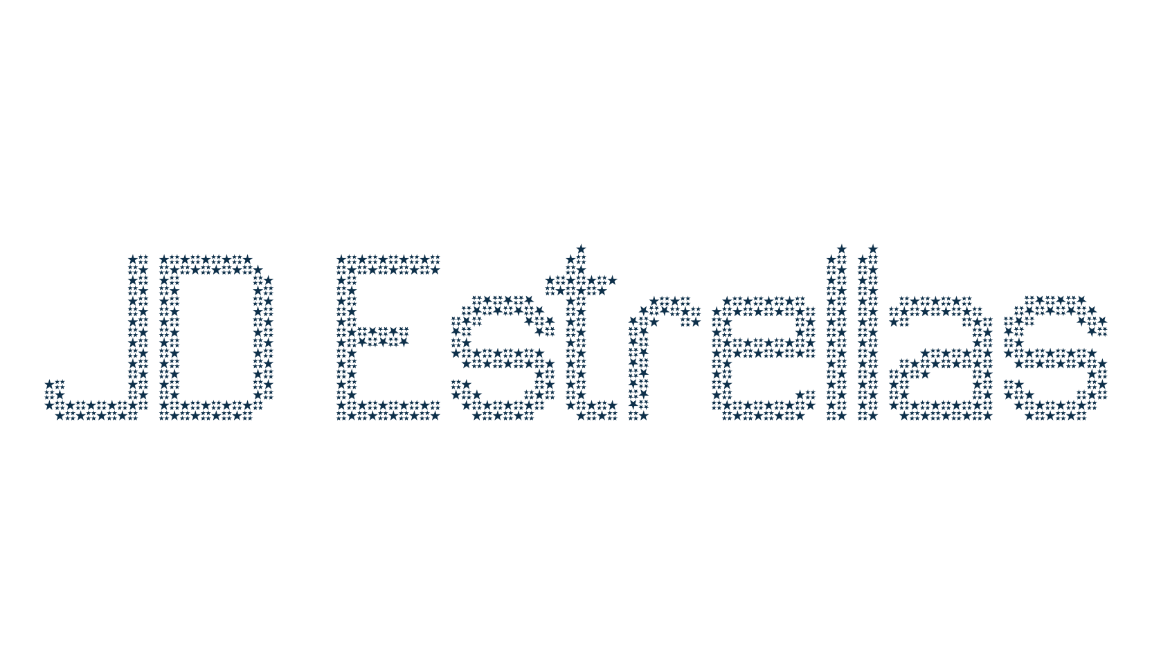 JD Estrellas, fancy various techno sci-fi font preview